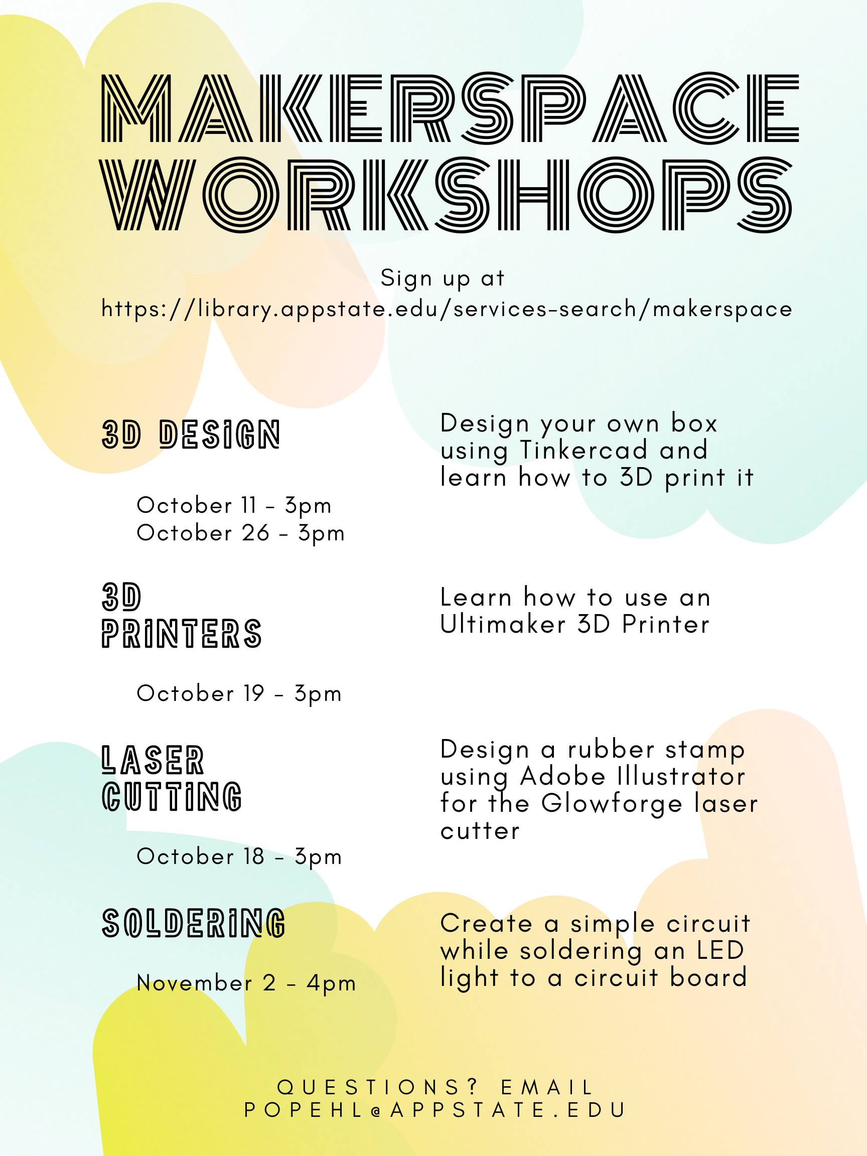 Makerspace workshops