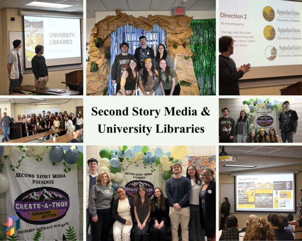 collection of photos of the second story media presentations