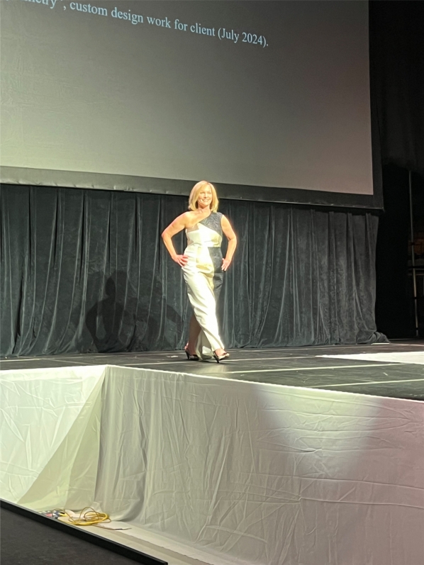 Dean Sue Polanka on the runway