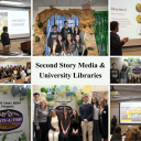 collection of photos of the second story media presentations