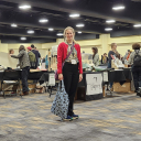 Greta Browning attending CODEX Book Art Fair and Symposium