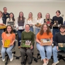 Dean Polanka and Library Staff with ID 3320 students and projects