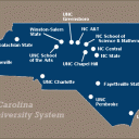 Map of UNC system school locations
