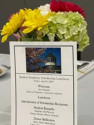 Student Employee Scholarship Luncheon program