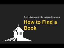 Watch How to Find a Book on YouTube