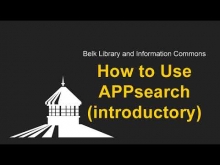 Watch How to Use APPsearch  on YouTube