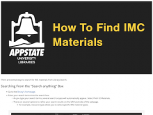 Tutorial on How to Find IMC Materials