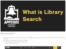 Tutorial: What Is Library Search
