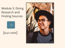 Start Module 3: Doing Research and Finding Sources