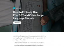 Launch how to Ethically Use ChatGPT tutorial