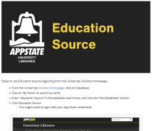Education Source step-by-step tutorial