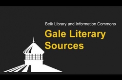 Watch Gale Literary Sources on YouTube