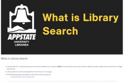 Tutorial: What Is Library Search