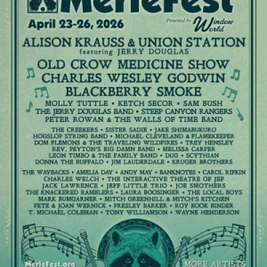 Green MerleFest Lineup Poster for 2026