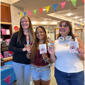 Photo of students participating in the Library Openhouse