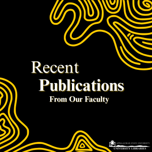 Recent Faculty Publications Graphic for the University Libraries