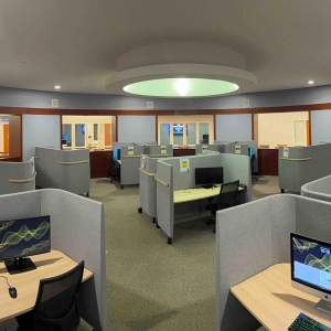 Photograph of the Creative Design Lab on the Lower Level of Belk Library and Information Commons, App State