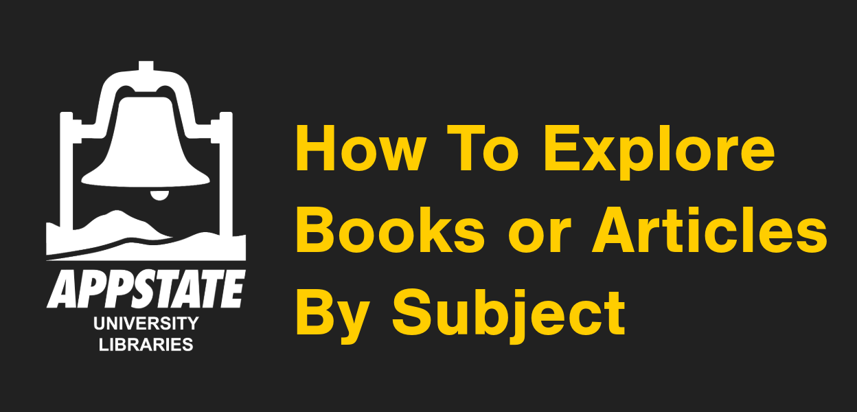 Explore by Subject header image