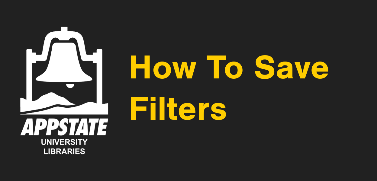 How to Save Filters header image