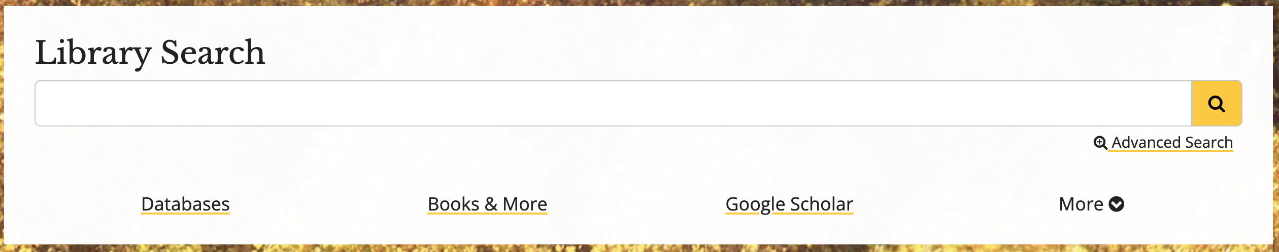 Library Search box