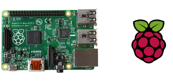 Raspberry Pi board and icon