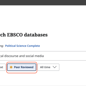 How to Find Peer-Reviewed or Scholarly Articles