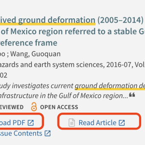 How to Access an Article