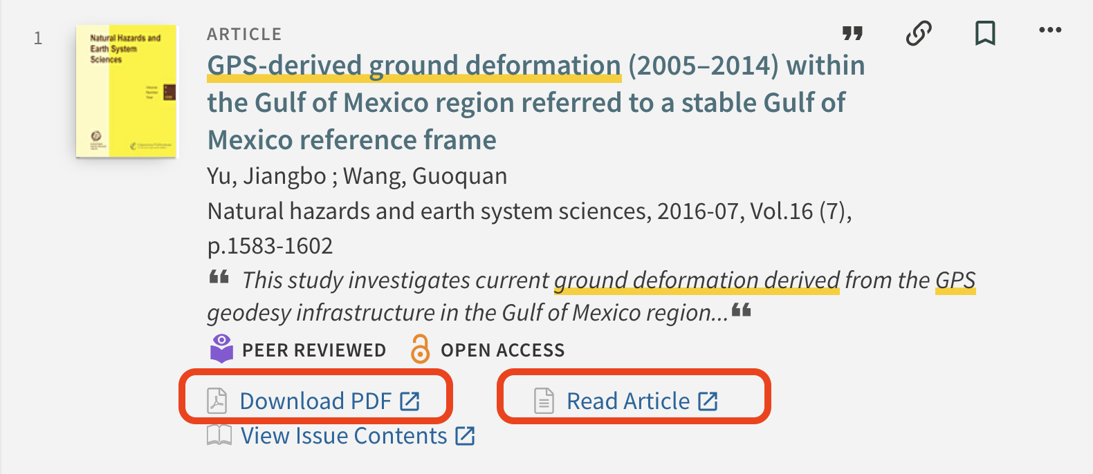 How to Access an Article