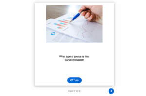 Primary, Secondary and Tertiary Source Flip Card Activity