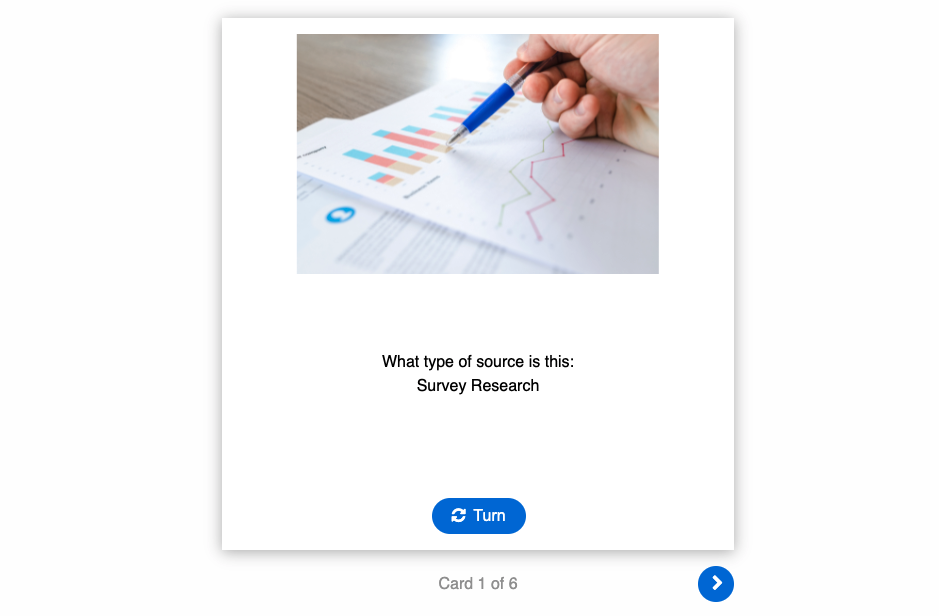 Primary, Secondary and Tertiary Source Flip Card Activity