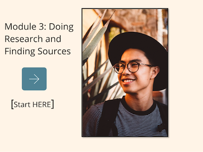Module 3: Doing Research and Finding Sources