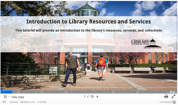 Introduction to Library Services