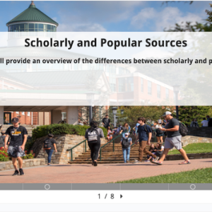 Scholarly and Popular Sources