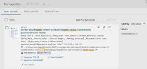 How to Save Search Results