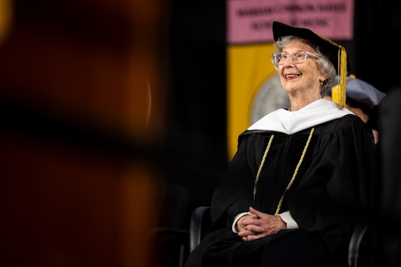 Barbara Freiman in regalia
