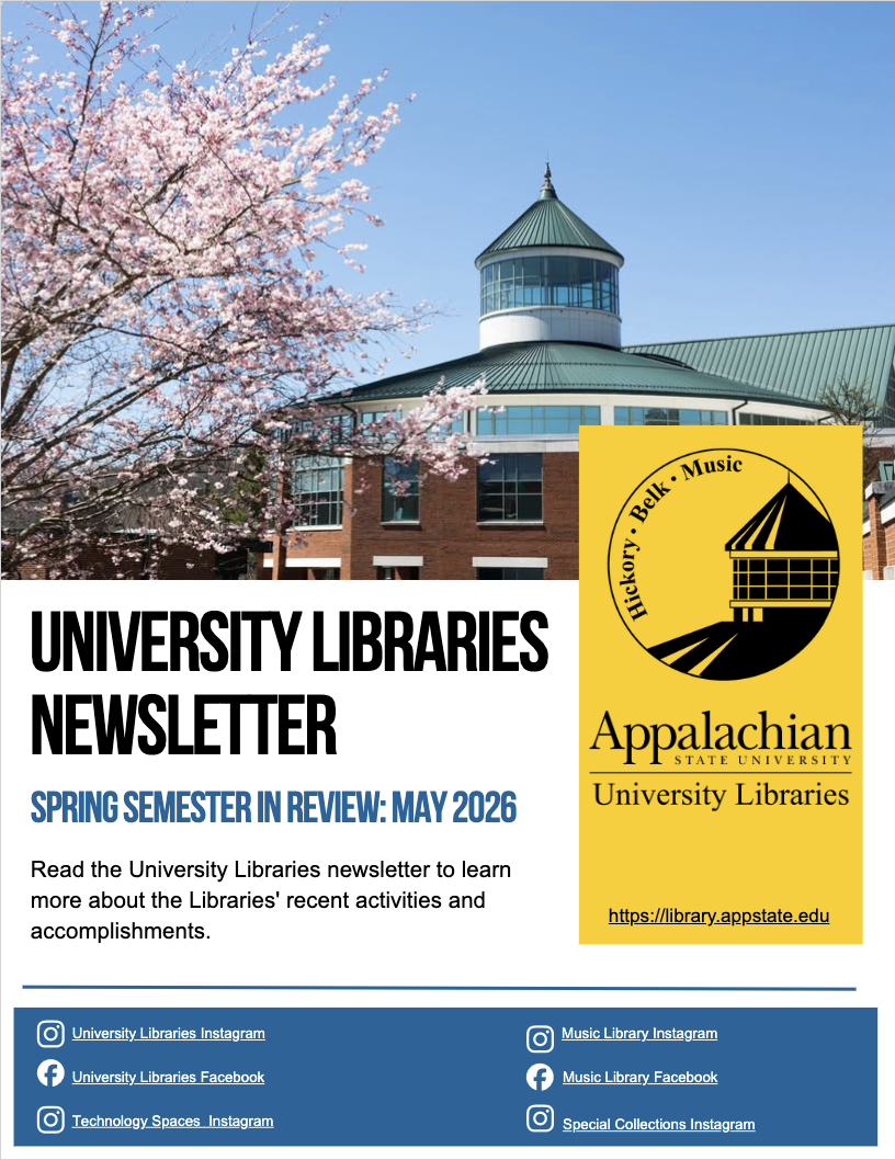 Download the University Libraries newsletter PDF