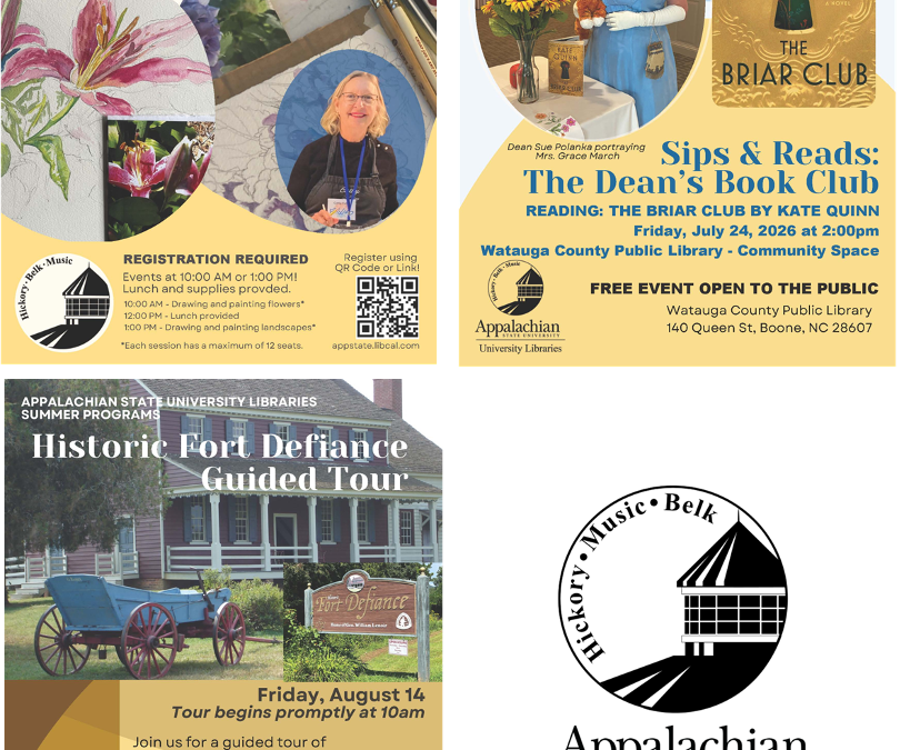 University Libraries Summer Events Series