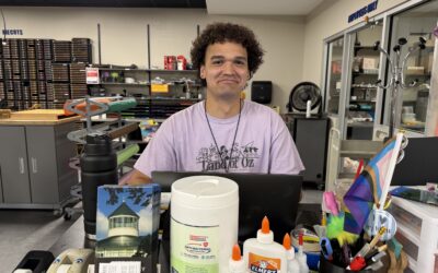 Zachary Jackson hired in the Makerspace